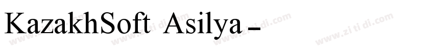 KazakhSoft Asilya字体转换